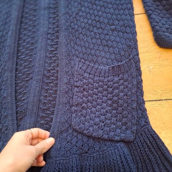 Anthropologie Ruffle Sweater Blue Size Small - Picture 3 of 6